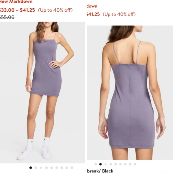 Nike Chill Knit Ribbed Minidress, Lavender/Black Nike x Nordstrom - Picture 4 of 12